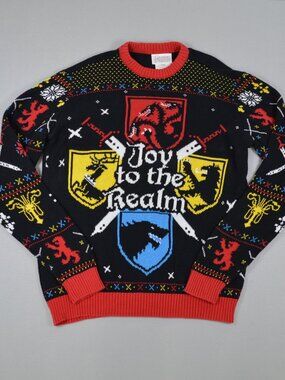 🐉 Game of Thrones Ugly Christmas Sweater Joy to the Realm L